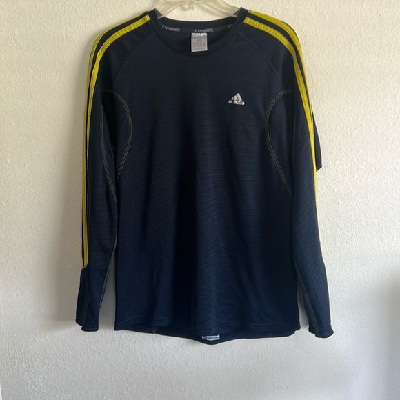 adidas Other - Adidas Clima 365 men’s size medium navy yellow athletic shirt.